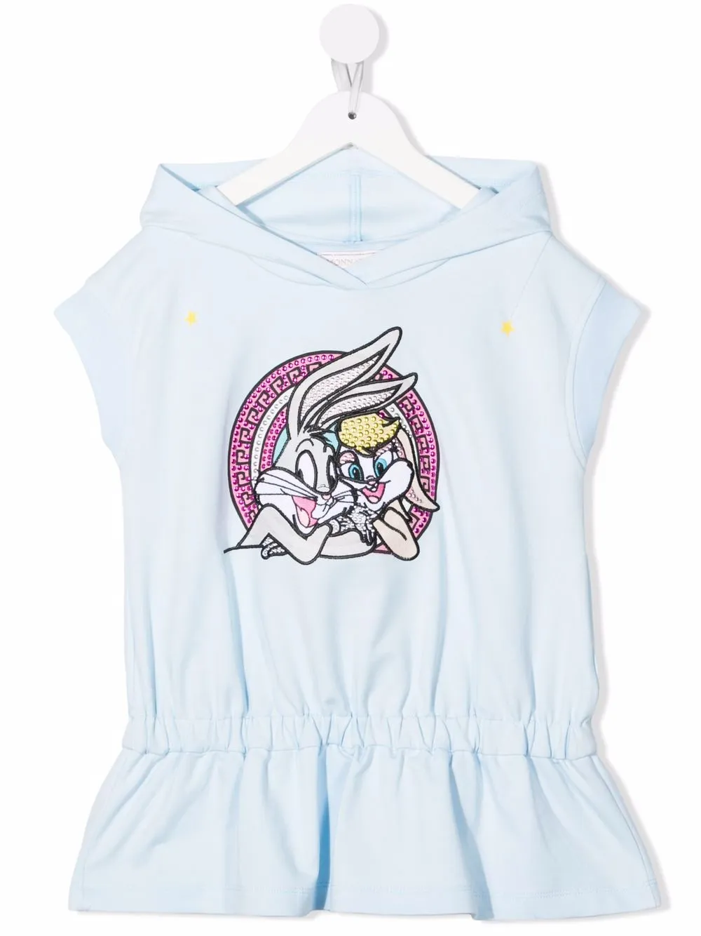 

Monnalisa vestido con estampado Buggs-Bunny - Azul