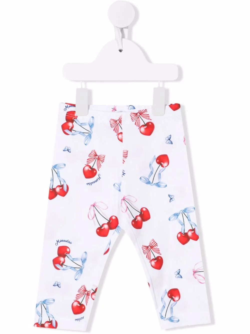 

Monnalisa leggins con cerezas estampadas - Blanco