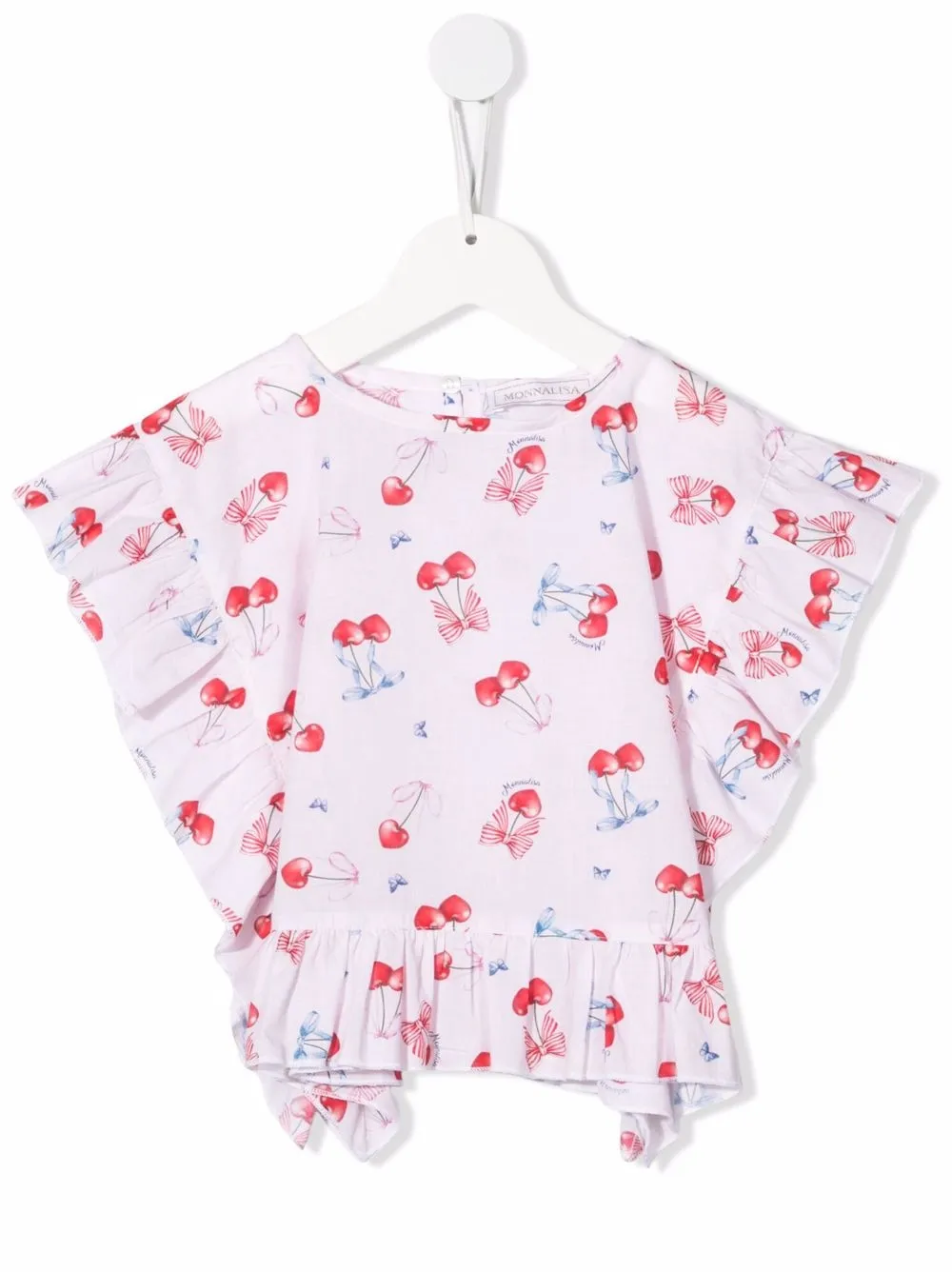 

Monnalisa playera con cerezas estampadas - Rosado