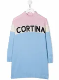 MC2 Saint Barth Kids Cutie intarsia-knit dress - Blue