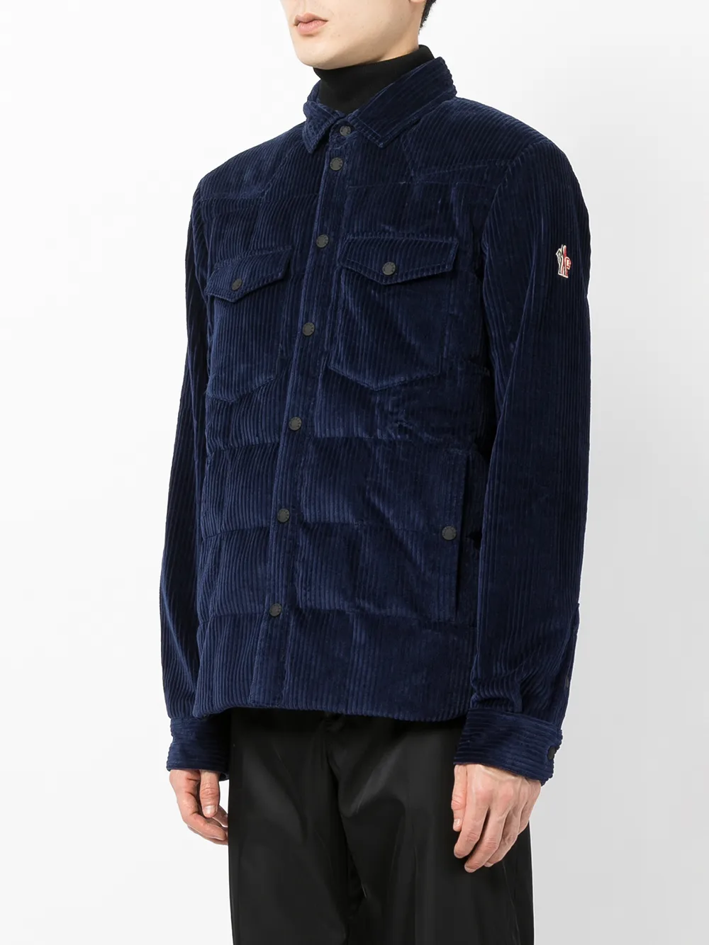 фото Moncler grenoble стеганая вельветовая куртка gelt