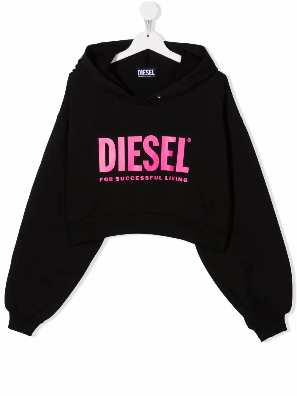 фото Diesel kids укороченное худи с логотипом