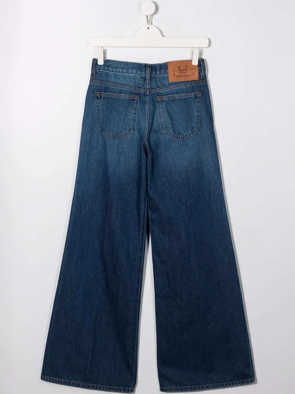 фото Diesel kids широкие джинсы с завышенной талией