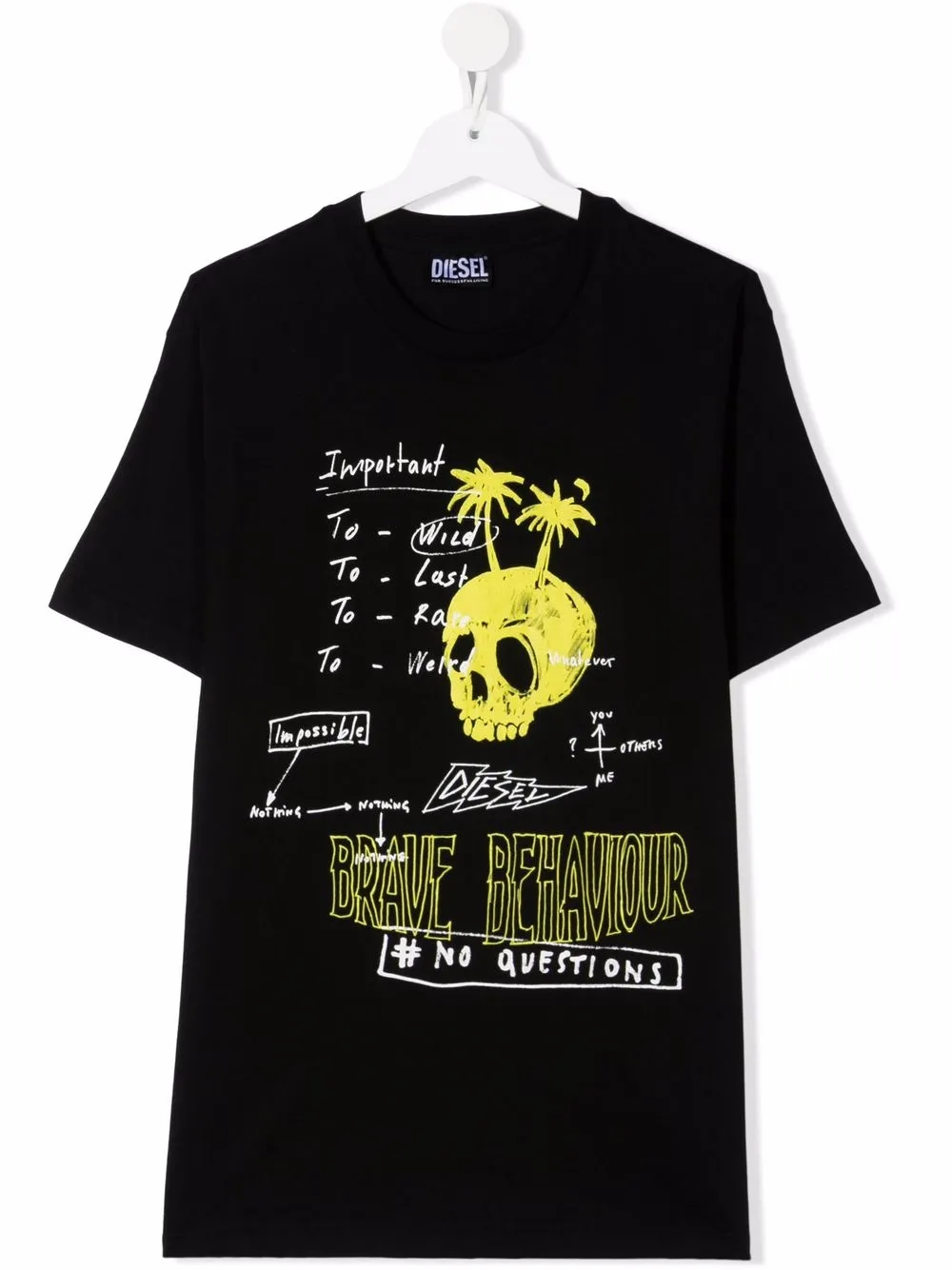 фото Diesel kids футболка с графичным принтом