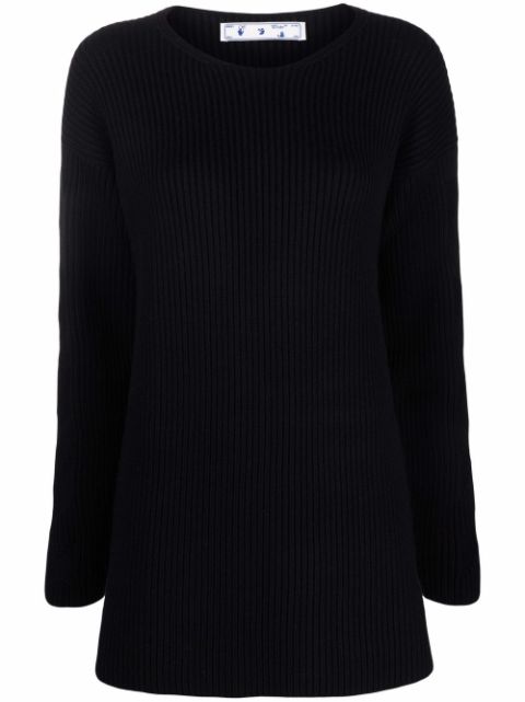 Off-White ribbed-knit wool jumper Women