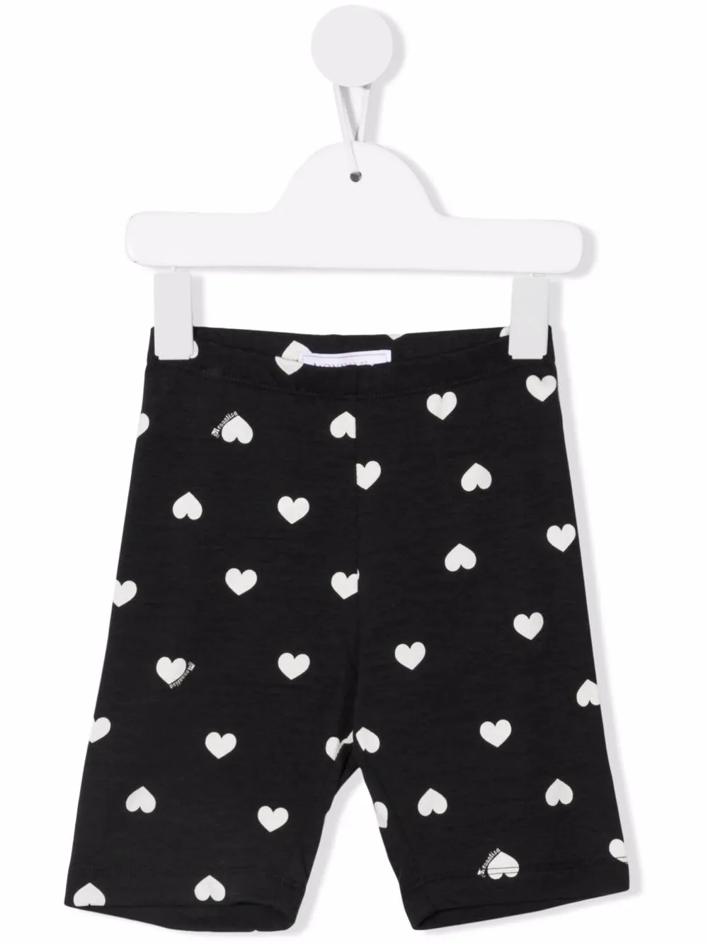 

Monnalisa shorts con corazones estampados - Negro