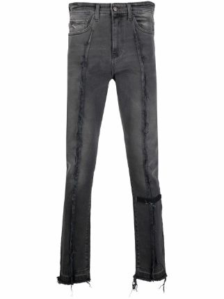 VAL KRISTOPHER raw-seam Skinny Jeans - Farfetch