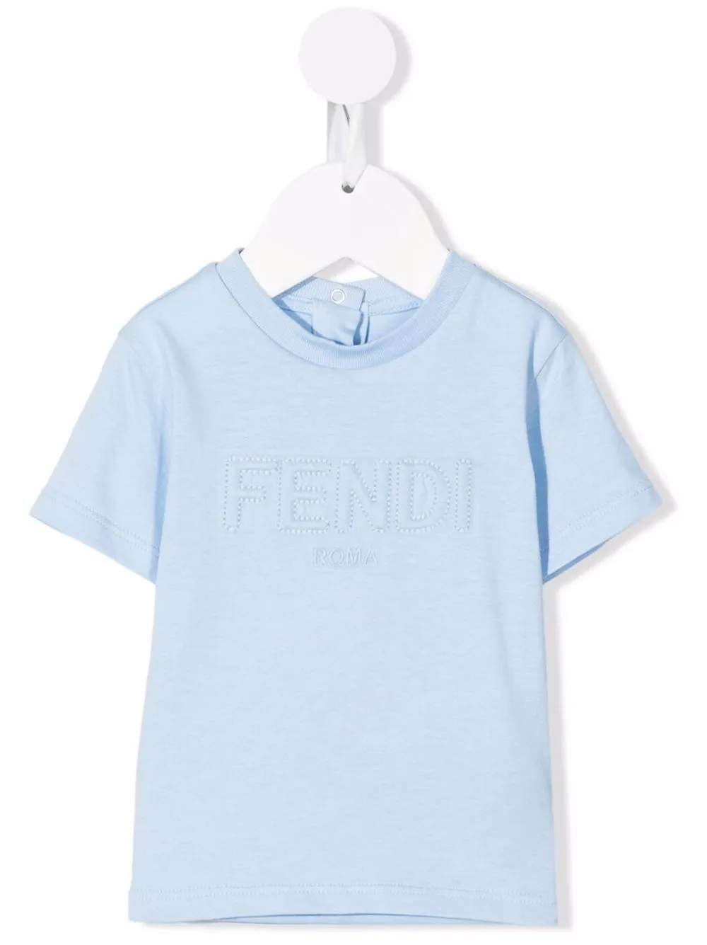 

Fendi Kids embossed logo T-shirt - Blue