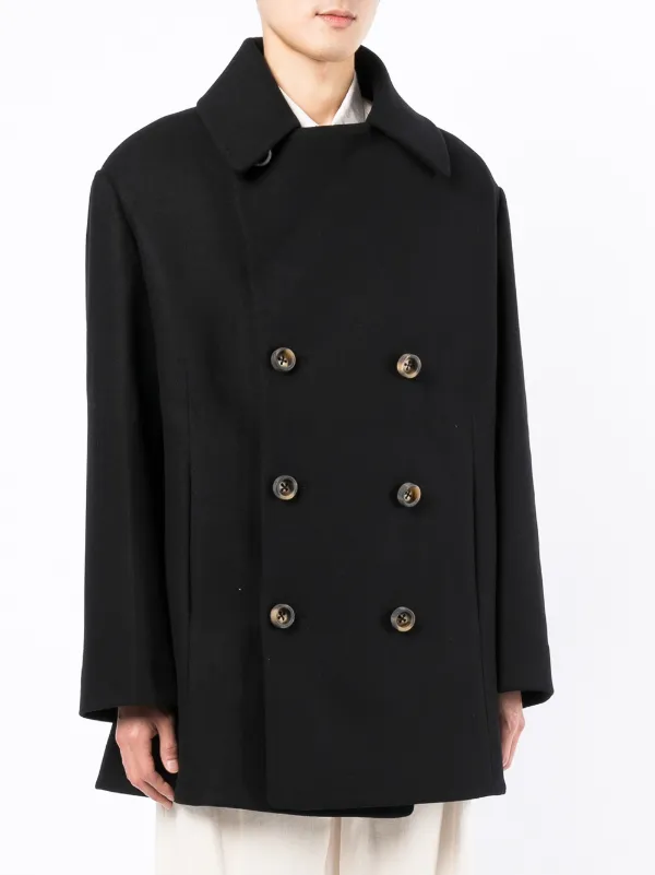 最高品質の The Toogood Acrobat FARFETCH | Black | Coat double-breasted ジャケット・アウター