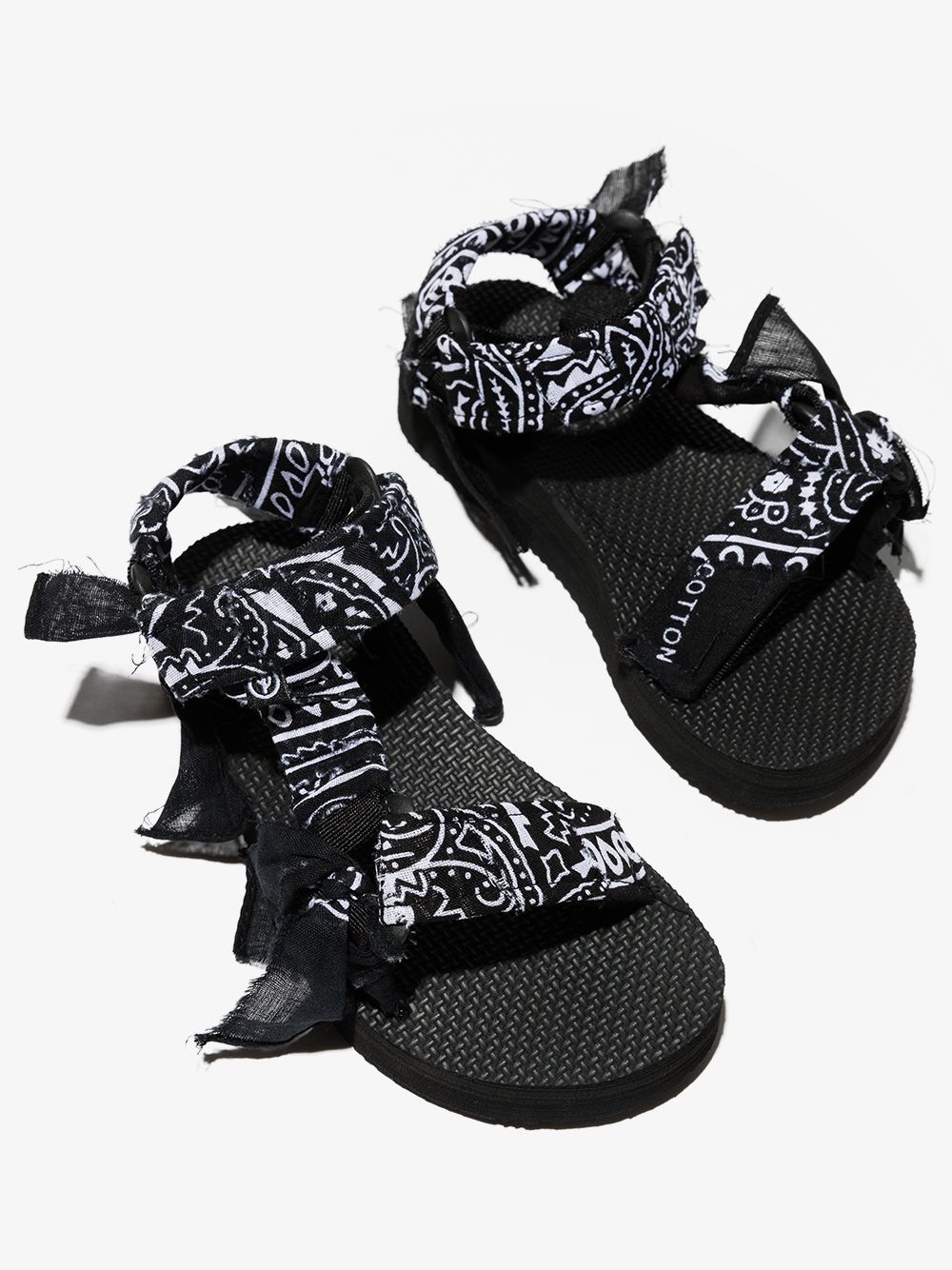 Arizona Love Kids Trekky sandalen met bandanaprint - Zwart