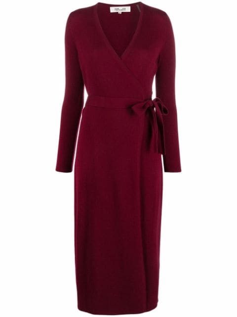 DVF Diane Von Furstenberg Wrap wool-cashmere Dress - Farfetch