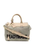 Readymade logo-print panelled tote bag - Grey