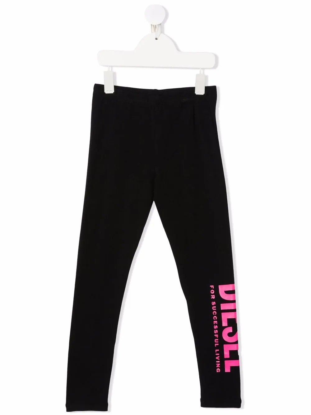 

Diesel Kids leggins con logo estampado - Negro