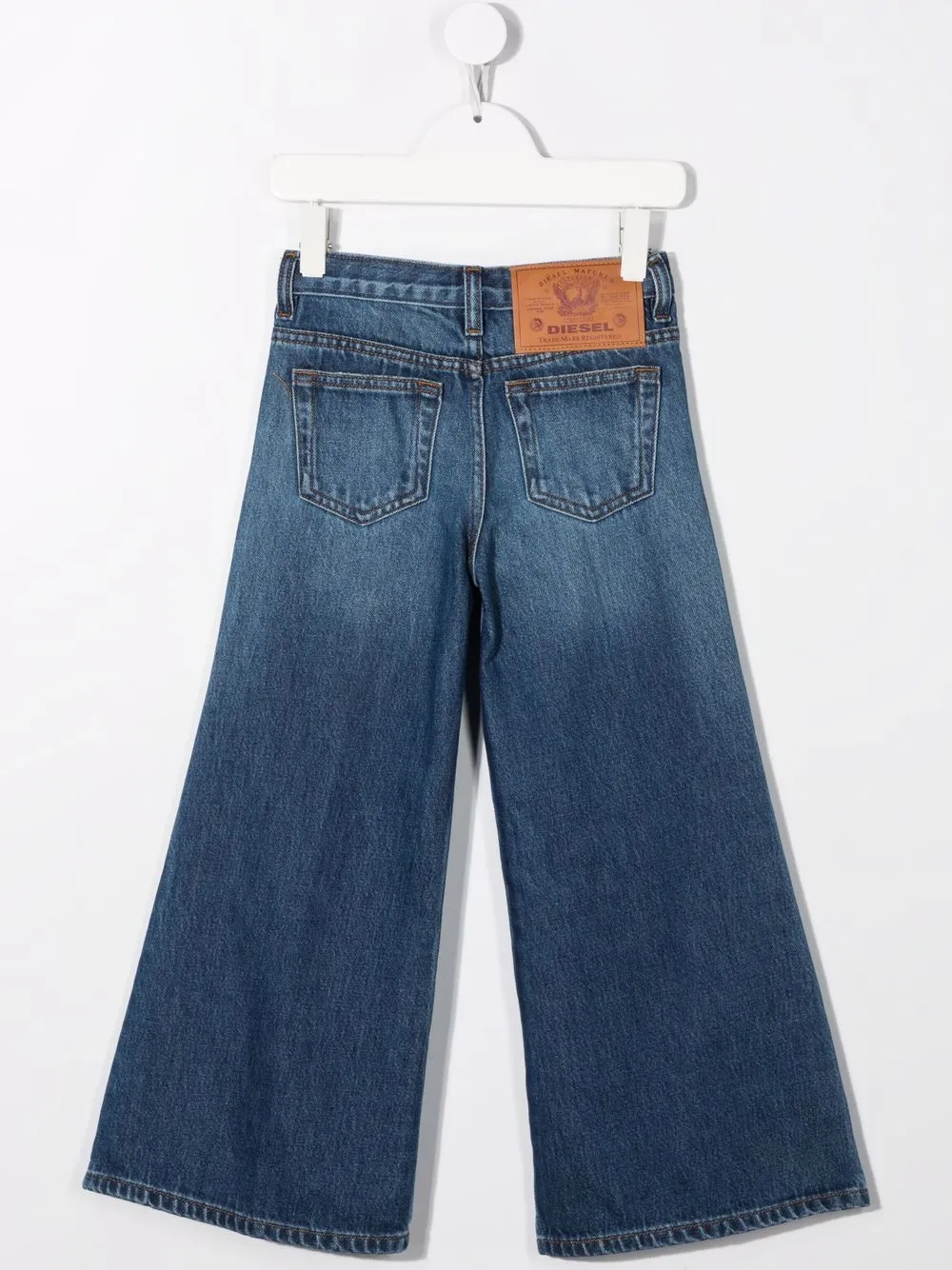 Diesel Kids D-Akemi jeans met wijde pijpen - Blauw