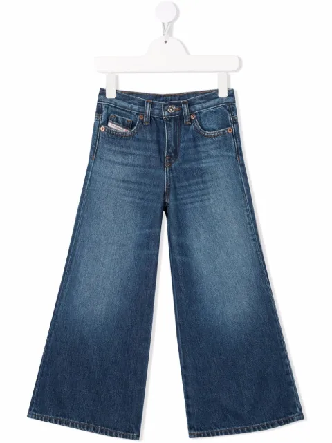 Diesel Kids Jeans D-Akemi a gamba ampia