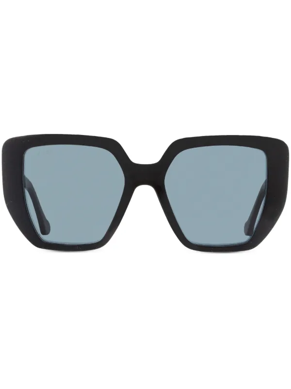 Gucci Eyewear square frame Sunglasses Black FARFETCH AE