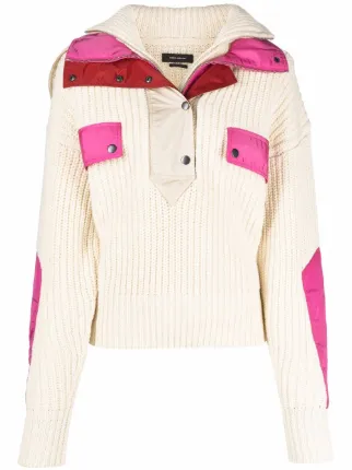 Shop Isabel Marant Dempster contrasting 