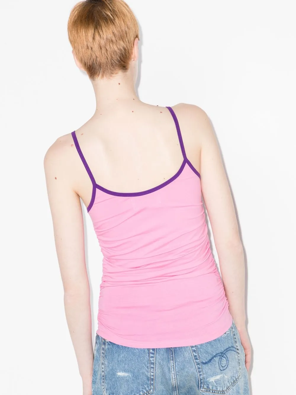 Natasha Zinko Slogan-print Vest Top In Rosa