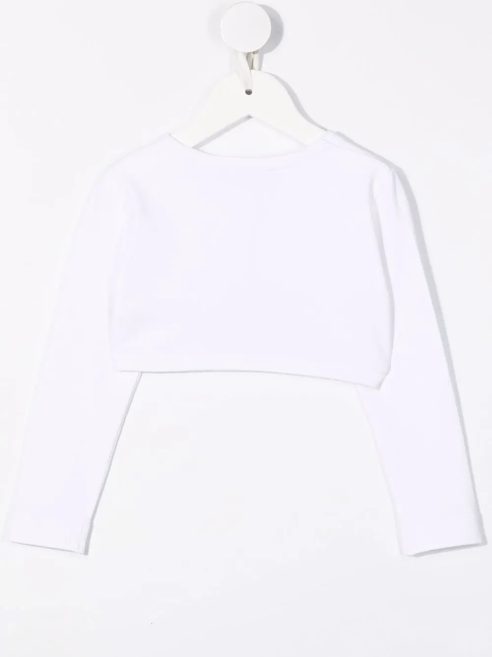 Monnalisa logo-embellished cropped cardigan | Girls Cardigans | Image 2