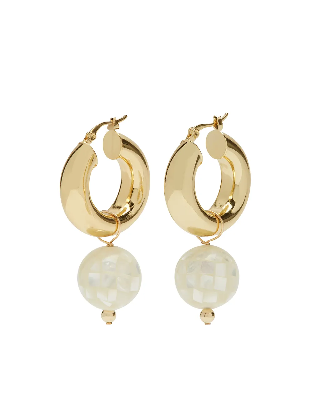 

éliou Daphne 15 mosaic drop ball earrings - Gold