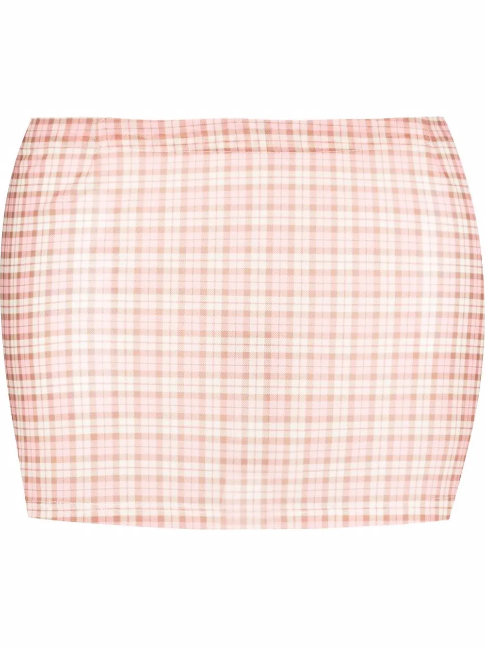 

Miaou Fig gingham-check mini skirt - Pink