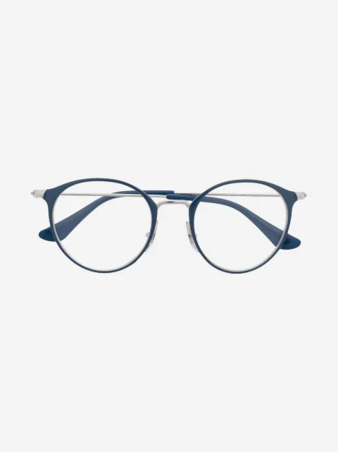 RAY-BAN JUNIOR logo round-frame glasses