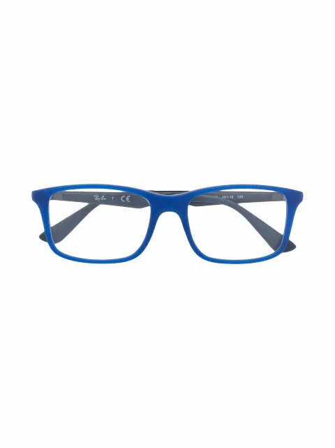 RAY-BAN JUNIOR logo square-frame glasses