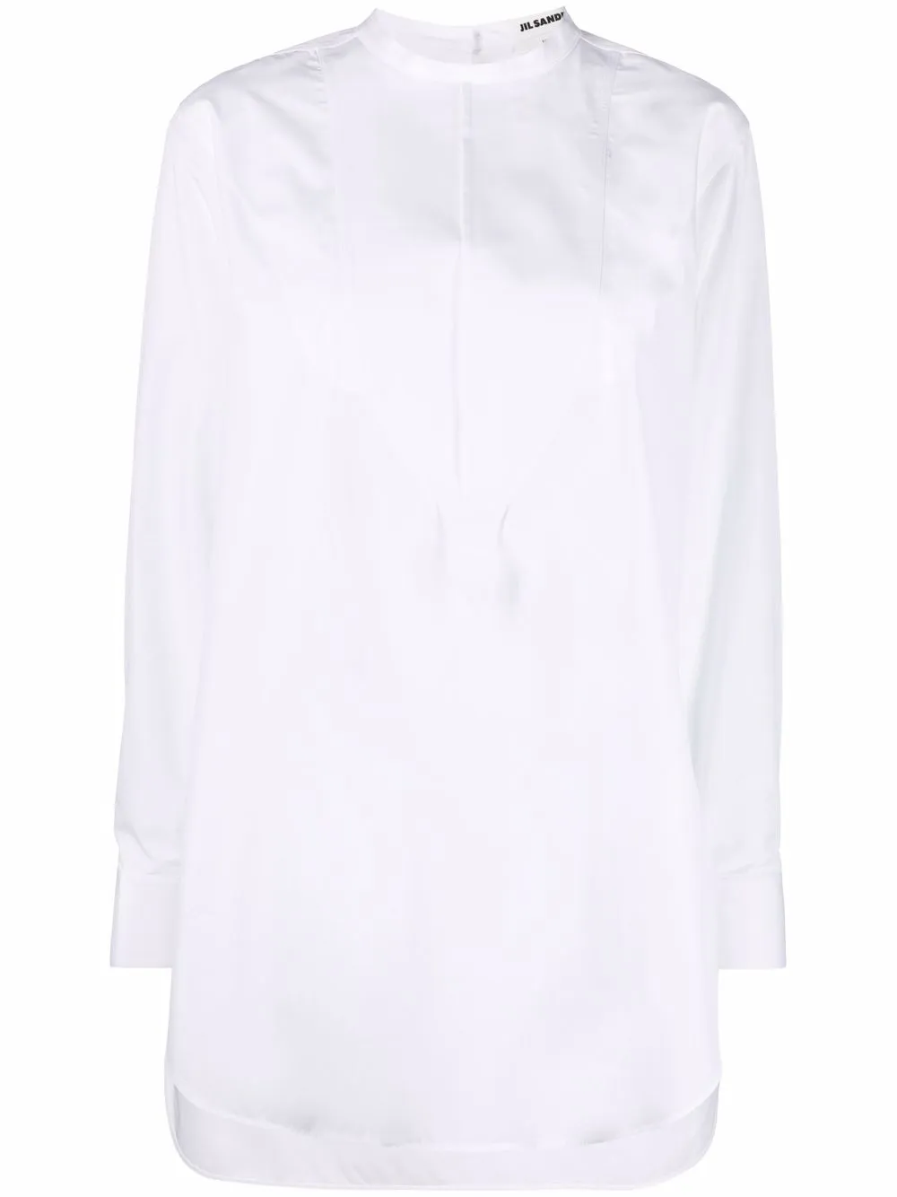 

Jil Sander Saturday bib-detail long-sleeve shirt - White