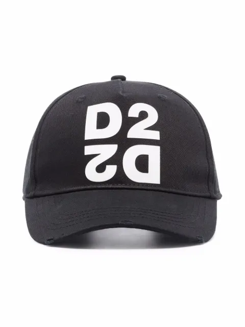 logo-print cotton cap
