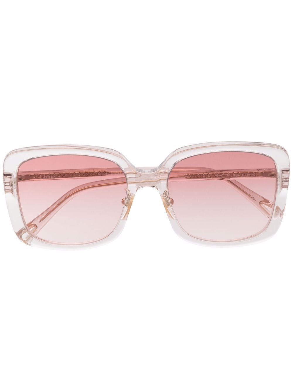 фото Chloé eyewear солнцезащитные очки в массивной оправе