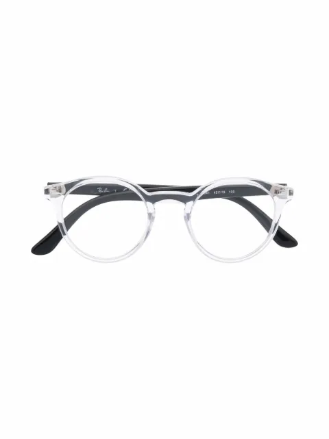 RAY-BAN JUNIOR contrast square-frame glasses
