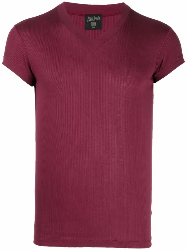 Jean Paul Gaultier Pre-Owned 2000s V-neck T-shirt Red FARFETCH PH