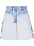 Helmut Lang inside-out denim skirt - Blue