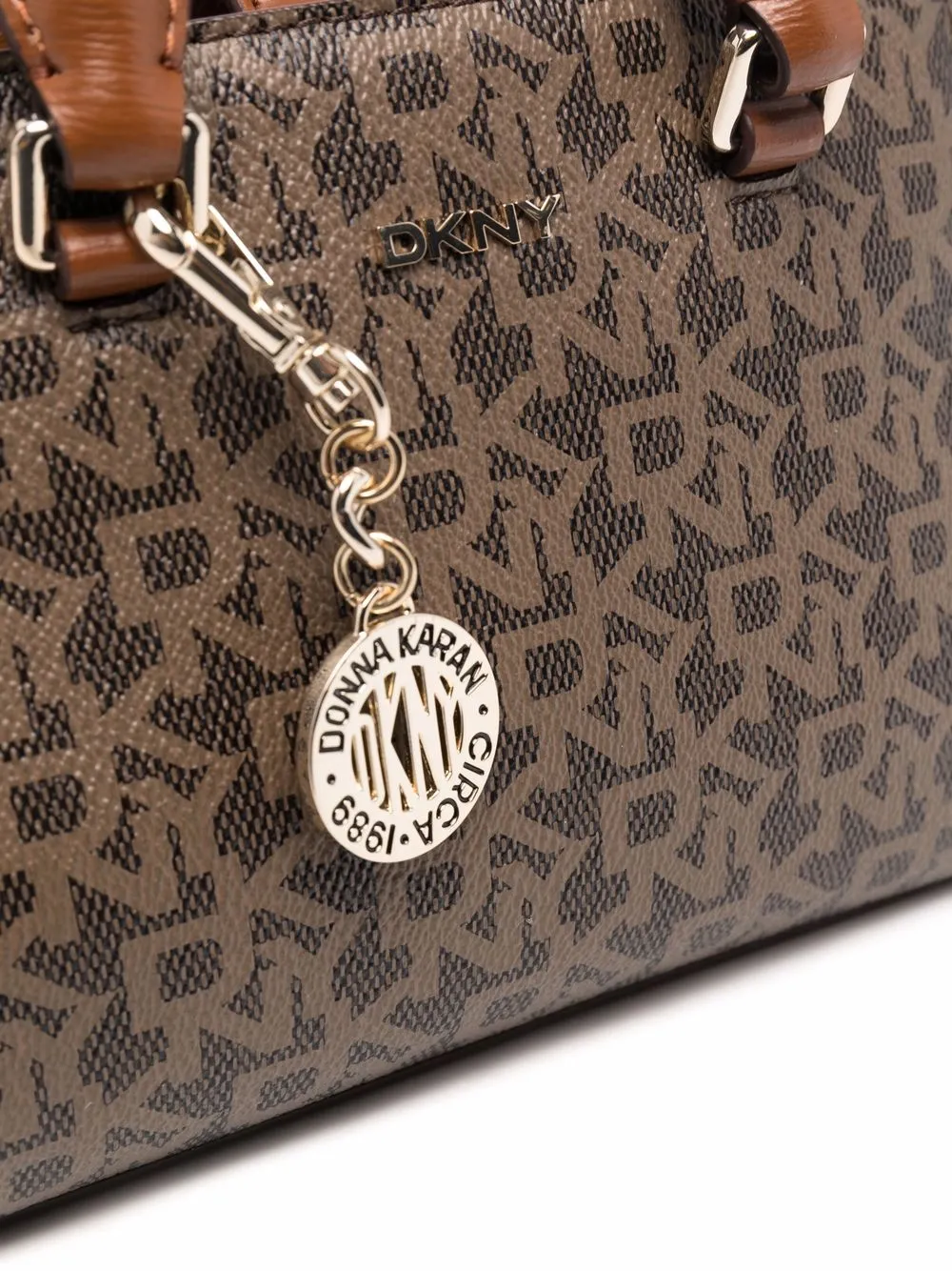 фото Dkny сумка-тоут с монограммой