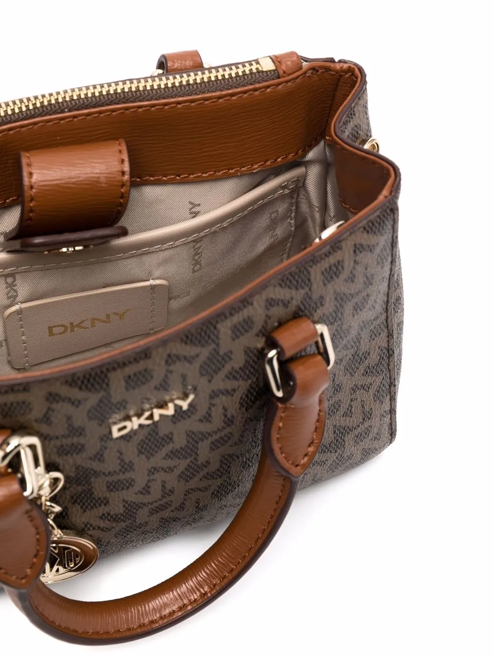 фото Dkny сумка-тоут с монограммой