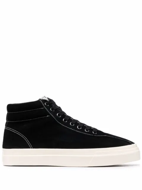 Stepney Workers Club suede hi-top trainers