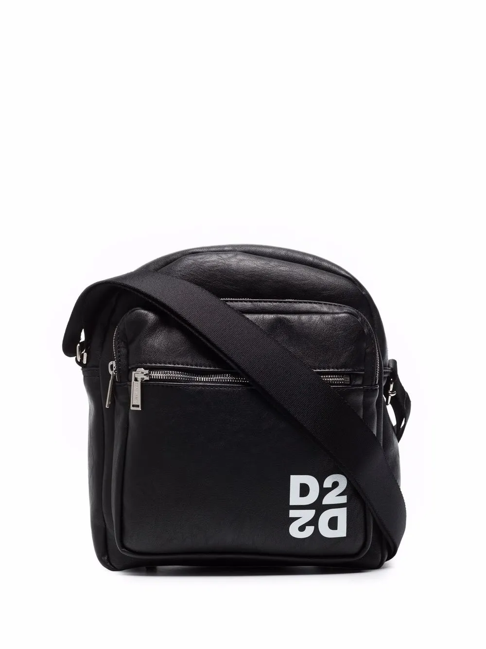 

Dsquared2 mochila tipo mensajero con logo estampado - Negro