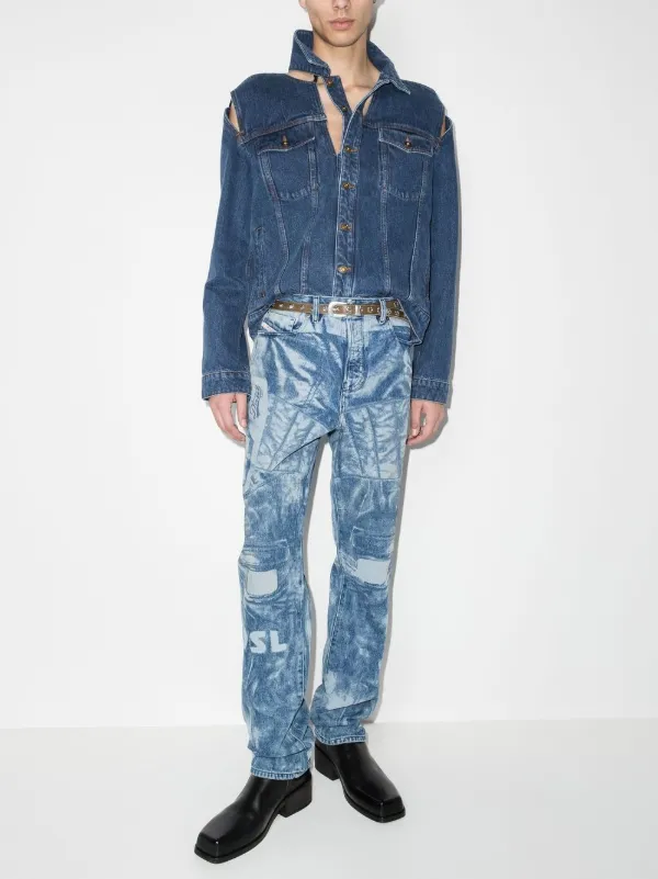 Y Project Cut out detail Denim Jacket Farfetch
