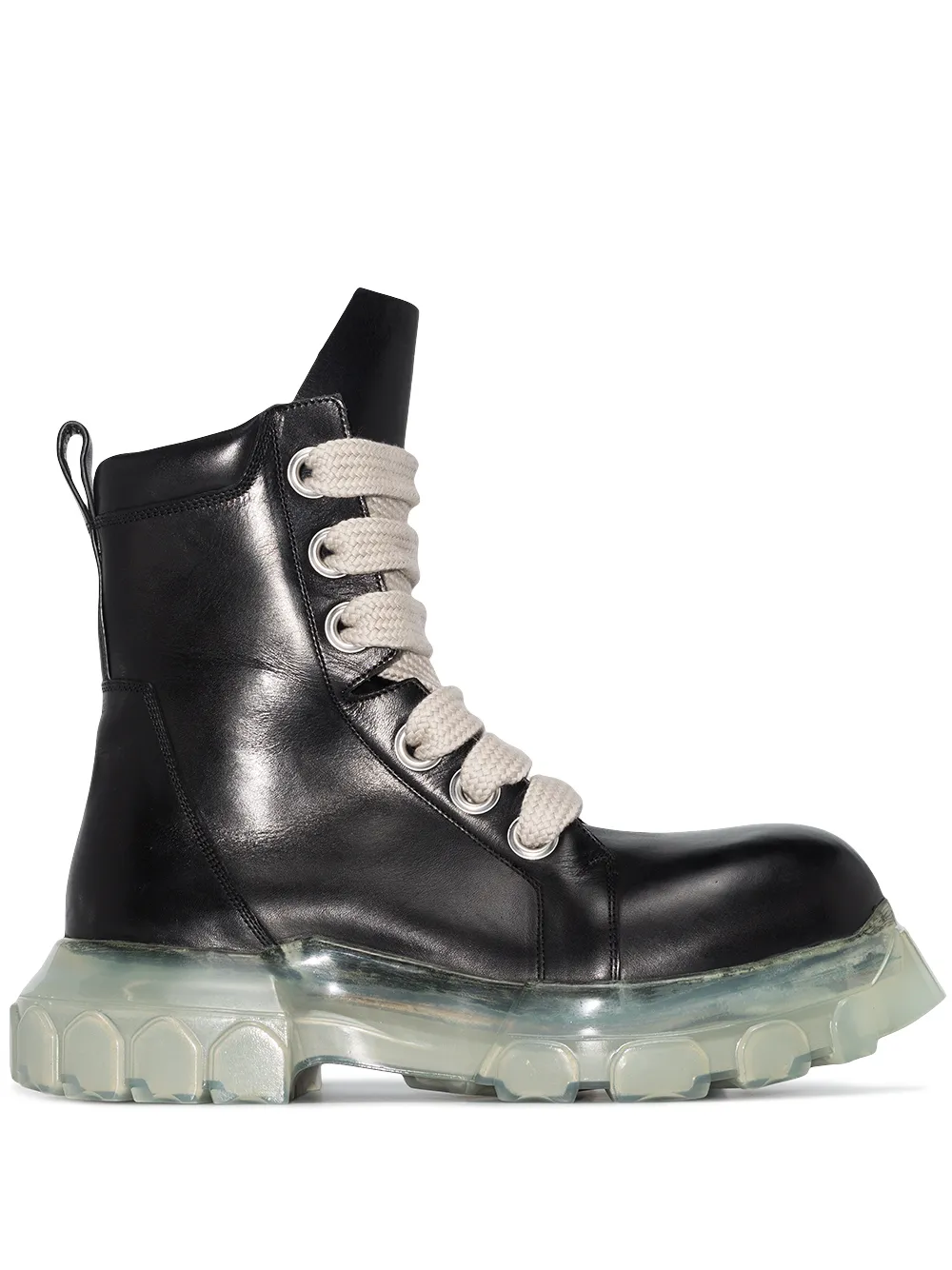 Rick Owens BOZO TRACTOR LEATHER BOOTS-