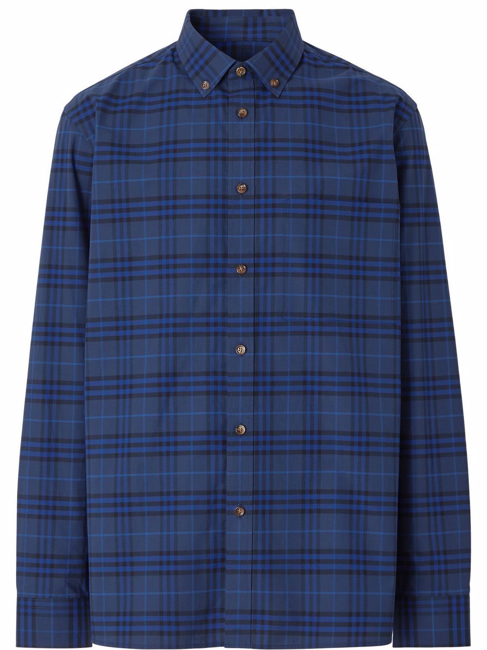 

Burberry camisa con estampado de cuadros - Azul