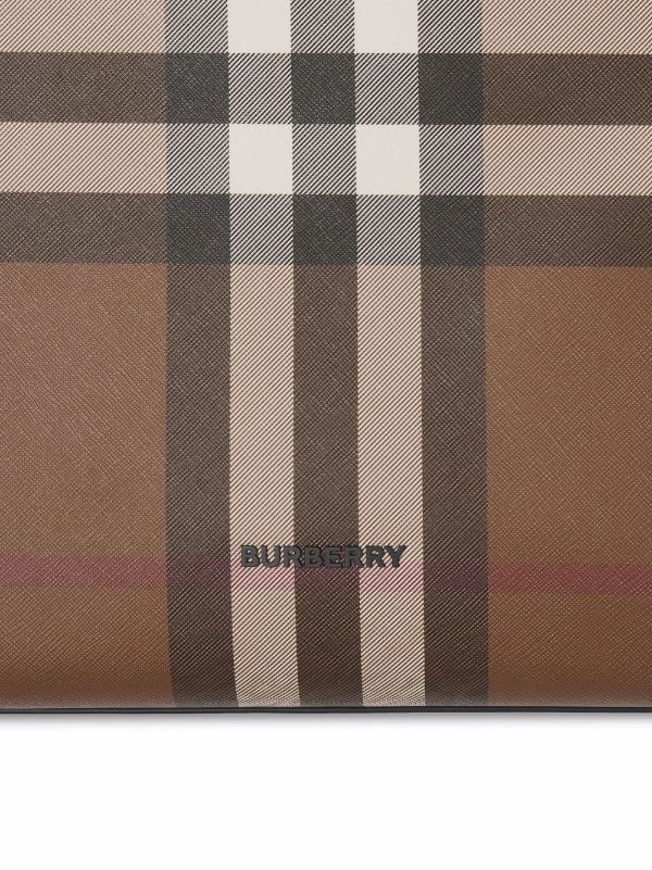 Burberry Wallet With Check Pattern By Is A Classic And Timeless Accessory  In Brown