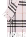 Burberry The Classic check-pattern fringed scarf - Pink