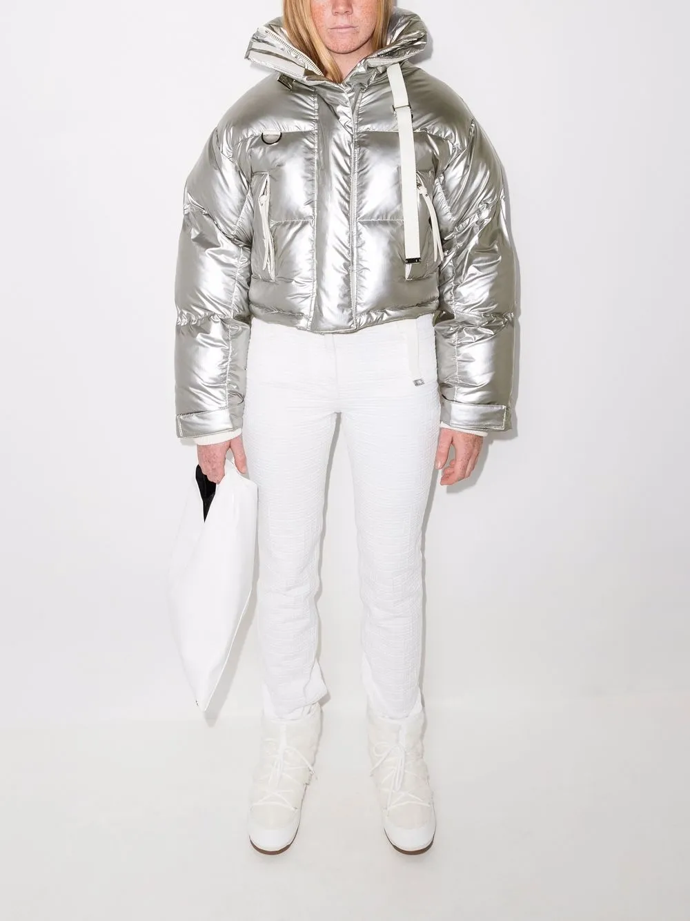 Image 2 of Shoreditch Ski Club Laurel high-neck puffer jacket