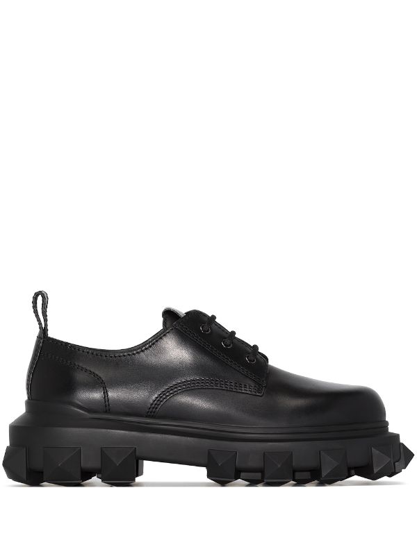 Valentino leather sale shoes