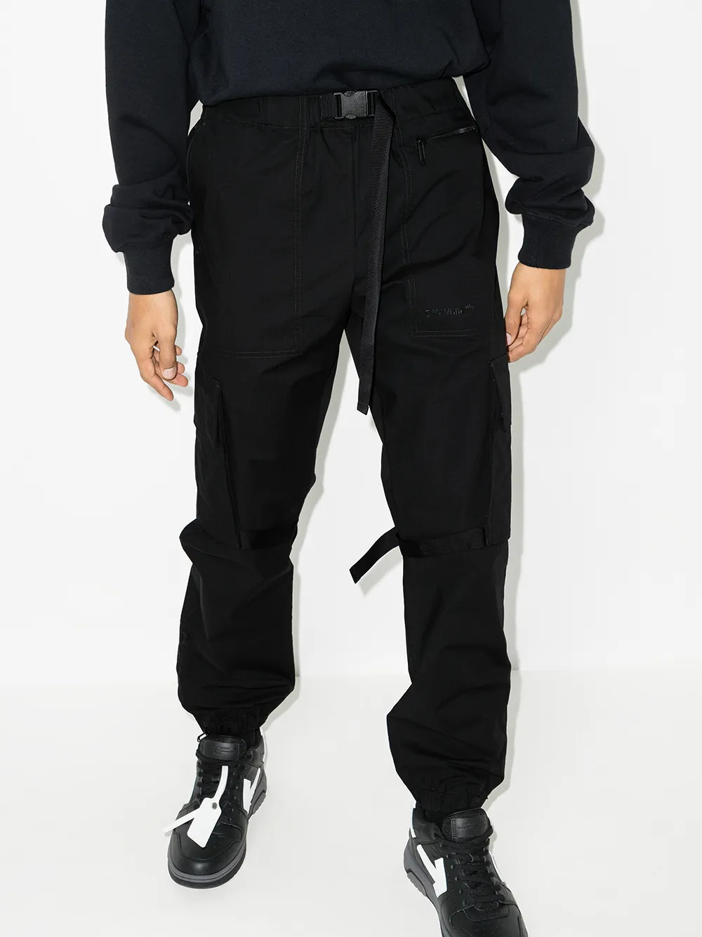 Off-White Cargo broek - Zwart