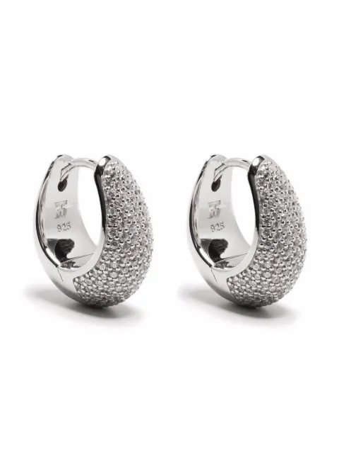 Tom Wood Ice Hoop pave earrings