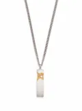 Tom Wood mined cube diamond pendant necklace - Silver