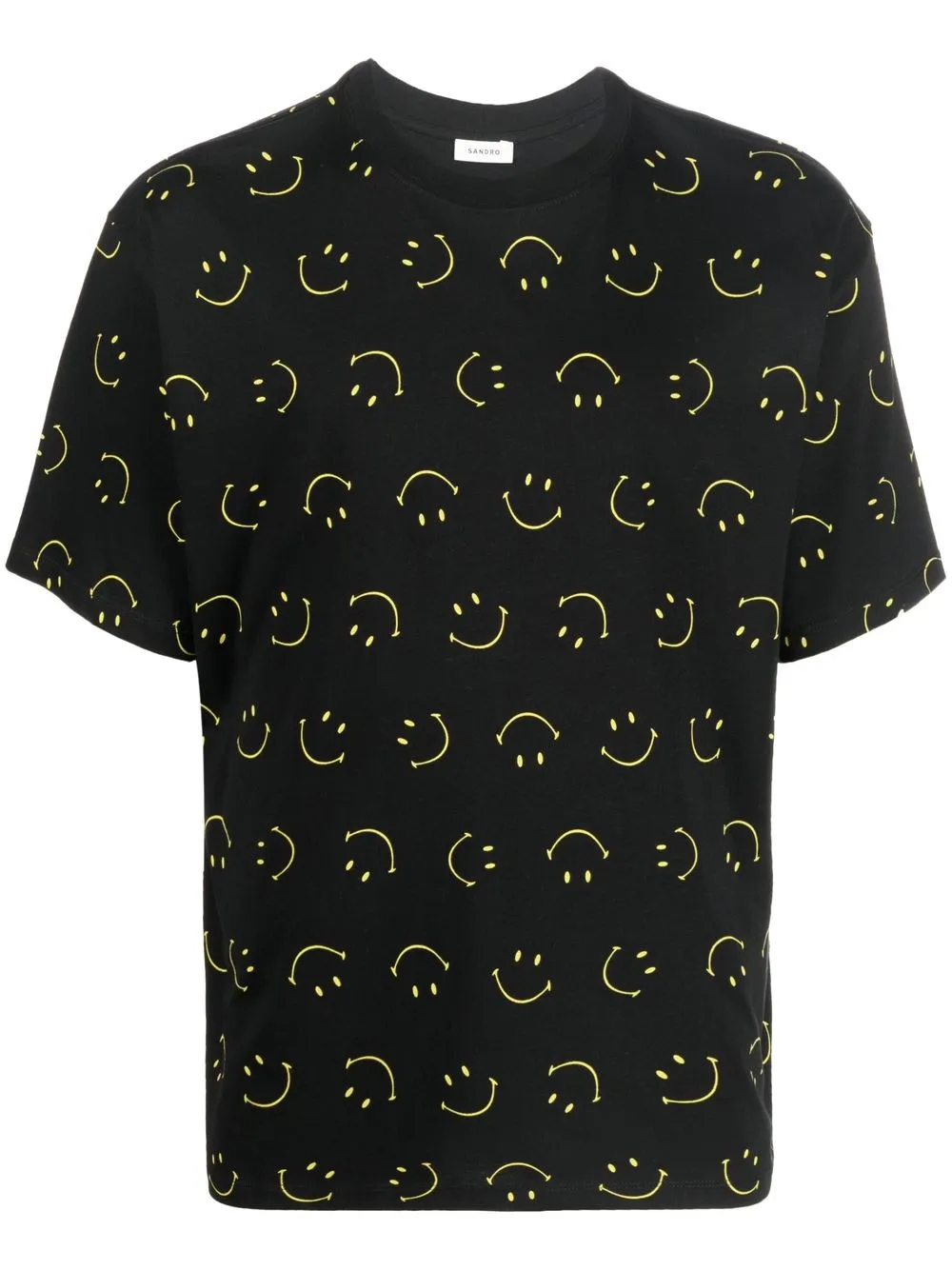 

SANDRO playera con motivo Smiley - Negro