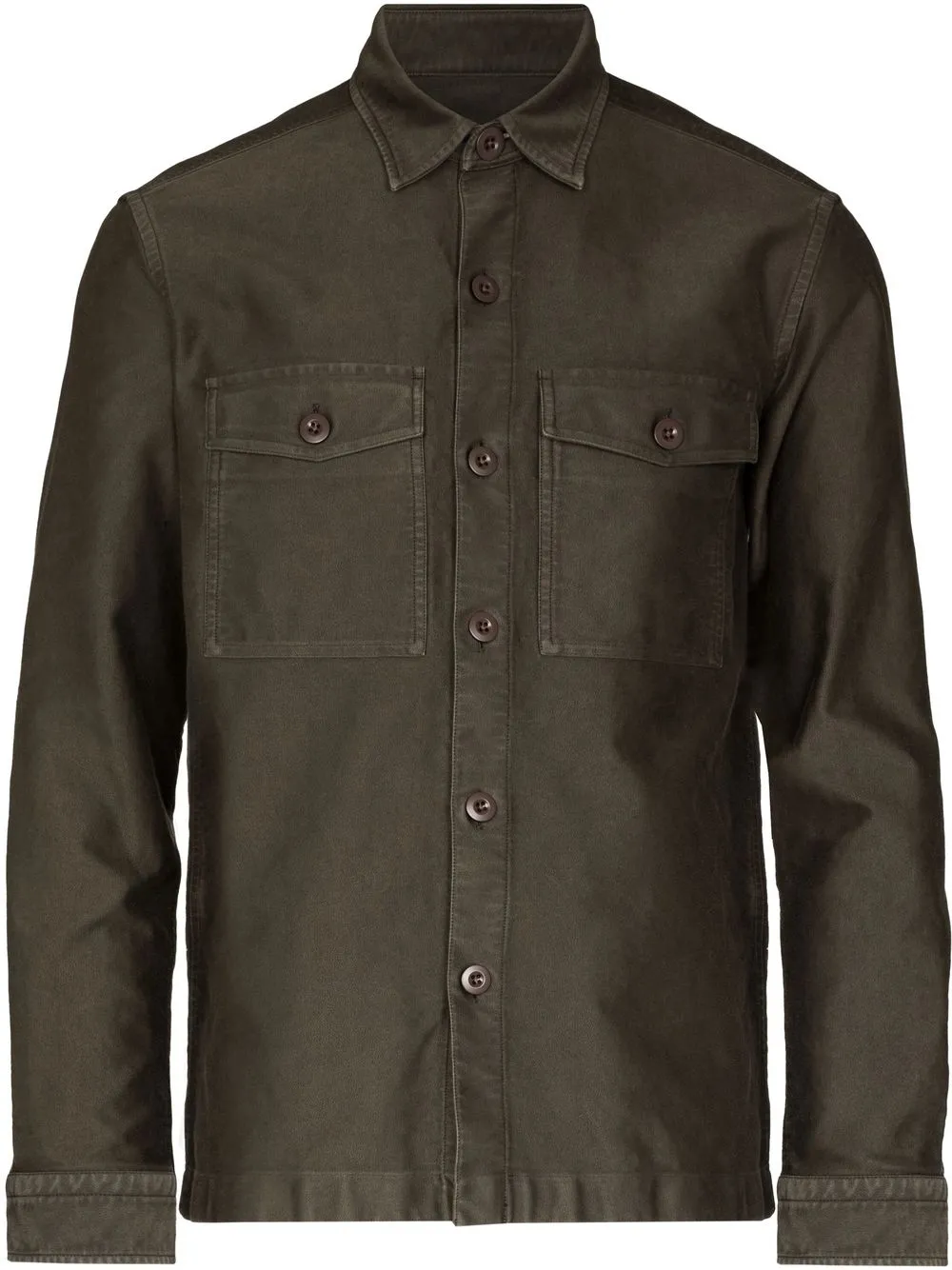 

TOM FORD chest-pockets denim shirt - Green