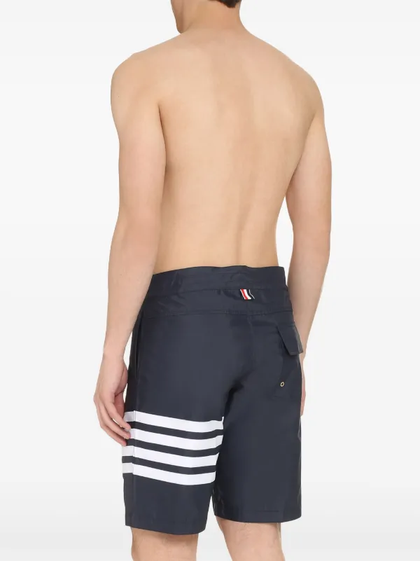 Thom Browne 4-Bar Board Swim Shorts | Blue | FARFETCH